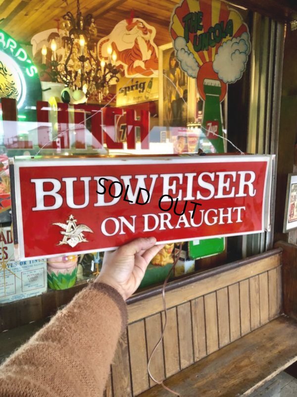 画像8: Vintage BUDWEISER ON DRAUGHT Lighted Sign (B827)