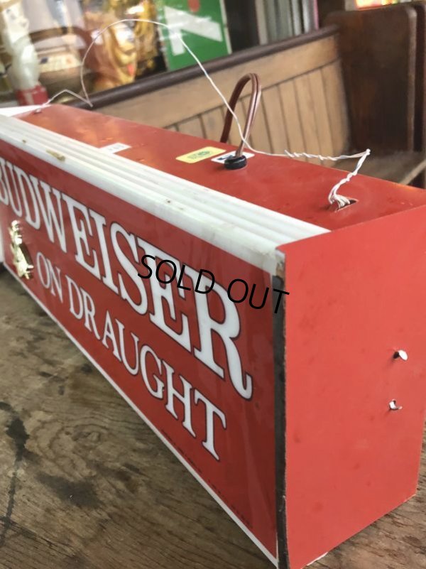 画像5: Vintage BUDWEISER ON DRAUGHT Lighted Sign (B827)