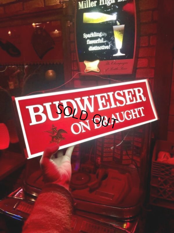 画像9: Vintage BUDWEISER ON DRAUGHT Lighted Sign (B827)