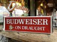 画像1: Vintage BUDWEISER ON DRAUGHT Lighted Sign (B827) (1)