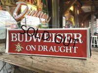 Vintage BUDWEISER ON DRAUGHT Lighted Sign (B827)