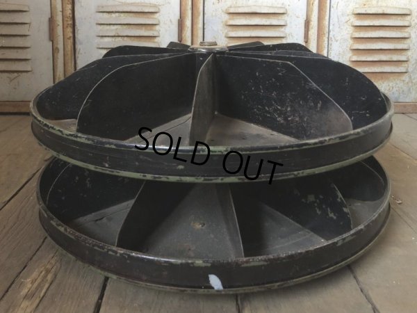 画像5: Vintage Industrial 2 Tier Hardware Store Display  Rotating Parts Bin (B836)