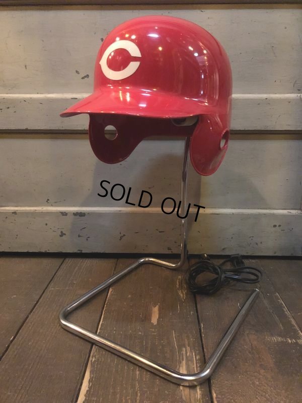 画像9: Vintage MLB Cincinnati Reds Helmet Desk Lamp Light (B860)