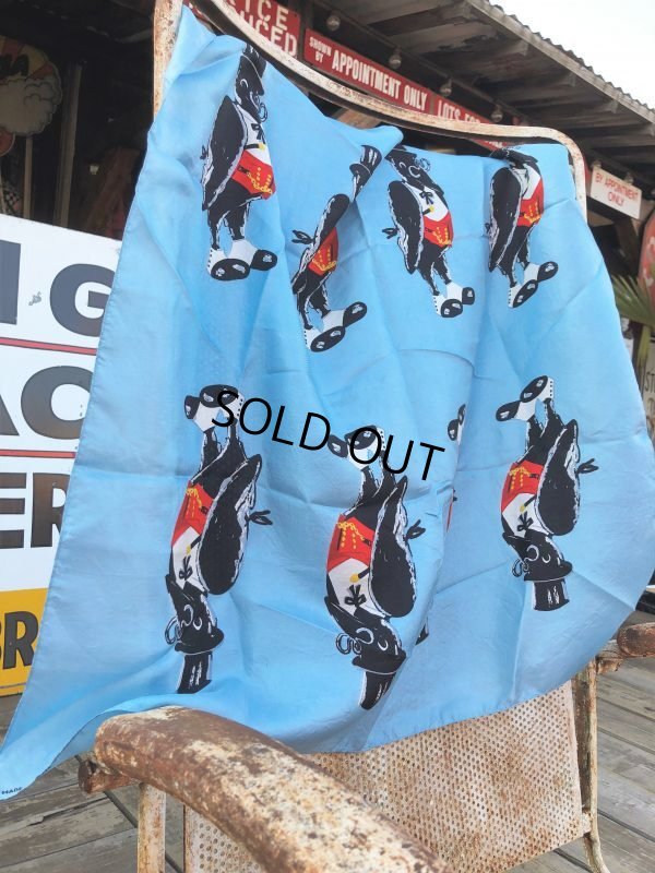 画像11: Vintage Old Crow Bourbon Whiskey Scarf Bandana (B861)