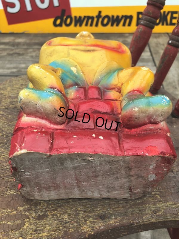画像5: Vintage Carnival Prize Chalkware Humpty Dumpty Coin Bank (B862)