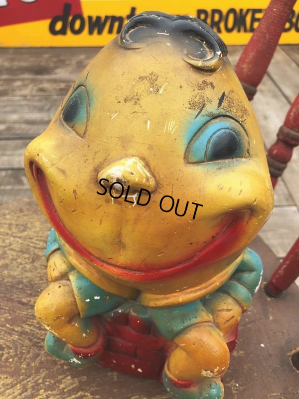 画像8: Vintage Carnival Prize Chalkware Humpty Dumpty Coin Bank (B862)