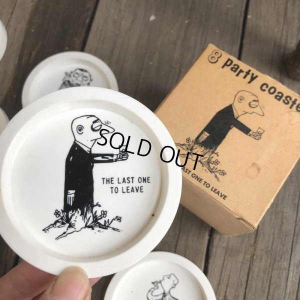 画像11: Vintage WEIRD Drunk People 8 Party Coasters (B863)