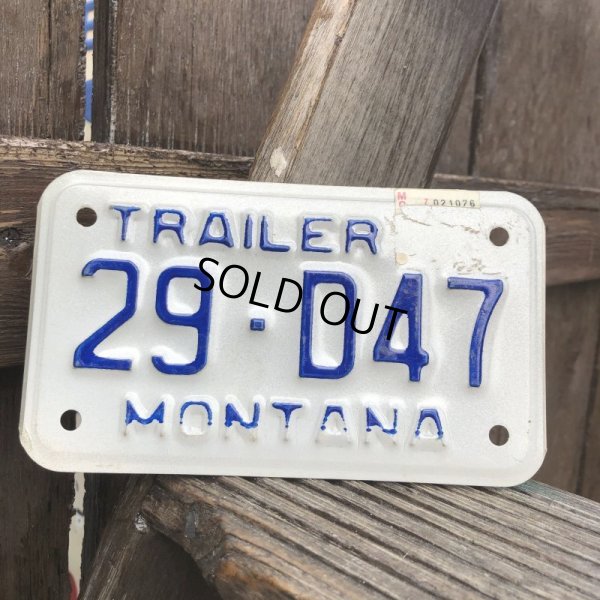 画像2: Vintage Motorcycle & Trailer License Plate 29-D47 (B866) 