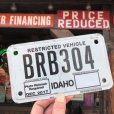 画像1: Vintage Motorcycle & Trailer License Plate BRB304 (B878)  (1)