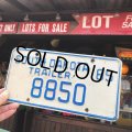 Vintage Motorcycle & Trailer License Plate 8850 (B873) 