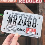 Vintage Motorcycle & Trailer License Plate WR2760 (B879) 