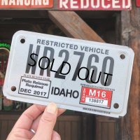 Vintage Motorcycle & Trailer License Plate WR2760 (B879) 