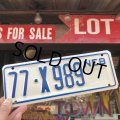 Vintage Motorcycle & Trailer License Plate 77-X989 (B869) 