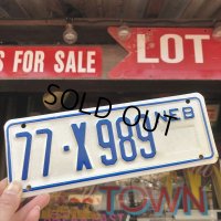 Vintage Motorcycle & Trailer License Plate 77-X989 (B869) 