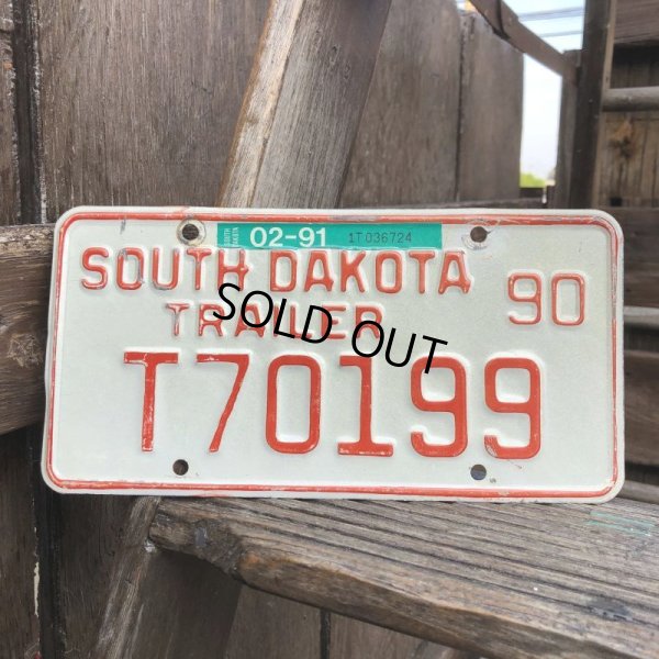 画像2: Vintage Motorcycle & Trailer License Plate T70199 (B872) 