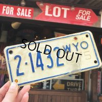 70s Vintage Motorcycle & Trailer License Plate 2-1432 (B881) 