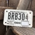 画像2: Vintage Motorcycle & Trailer License Plate BRB304 (B878)  (2)