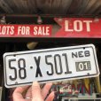 画像1: Vintage Motorcycle & Trailer License Plate 58-X501 (B870)  (1)