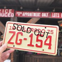 70s Vintage Motorcycle & Trailer License Plate ZG-154 (B877) 
