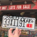 Vintage Motorcycle & Trailer License Plate 33X1191 (B871) 