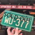 70s Vintage Motorcycle & Trailer License Plate WU-377 (B874) 