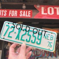 70s Vintage Motorcycle & Trailer License Plate 72-X2559 (B868) 