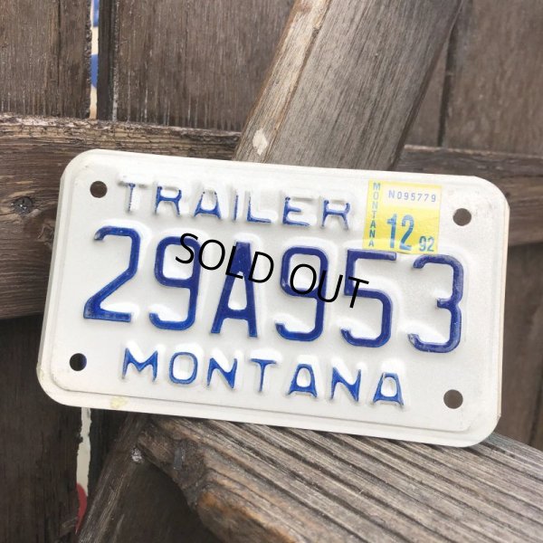 画像2: Vintage Motorcycle & Trailer License Plate 29A953 (B867) 