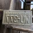 画像3: 70s Vintage Motorcycle & Trailer License Plate WU-377 (B874)  (3)