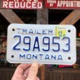 画像1: Vintage Motorcycle & Trailer License Plate 29A953 (B867)  (1)