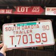 画像1: Vintage Motorcycle & Trailer License Plate T70199 (B872)  (1)