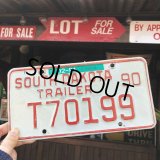 Vintage Motorcycle & Trailer License Plate T70199 (B872) 