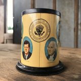 Vintage U.S PRESIDENTS Desk Pen Holder (B816) 