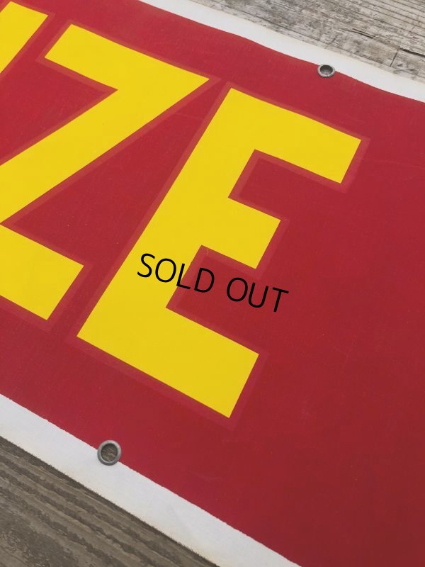 画像10: Vintage Oversize Vehicle Cloth Banner Sign (B820)