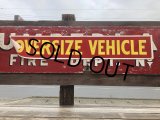 Vintage Oversize Vehicle Cloth Banner Sign (B820) 