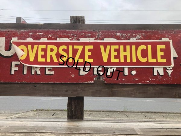 画像1: Vintage Oversize Vehicle Cloth Banner Sign (B820) 
