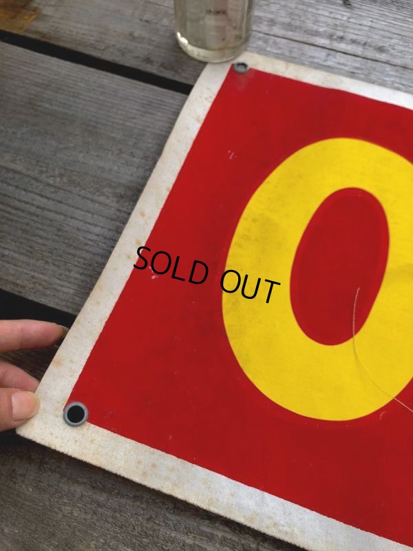 画像11: Vintage Oversize Vehicle Cloth Banner Sign (B820)