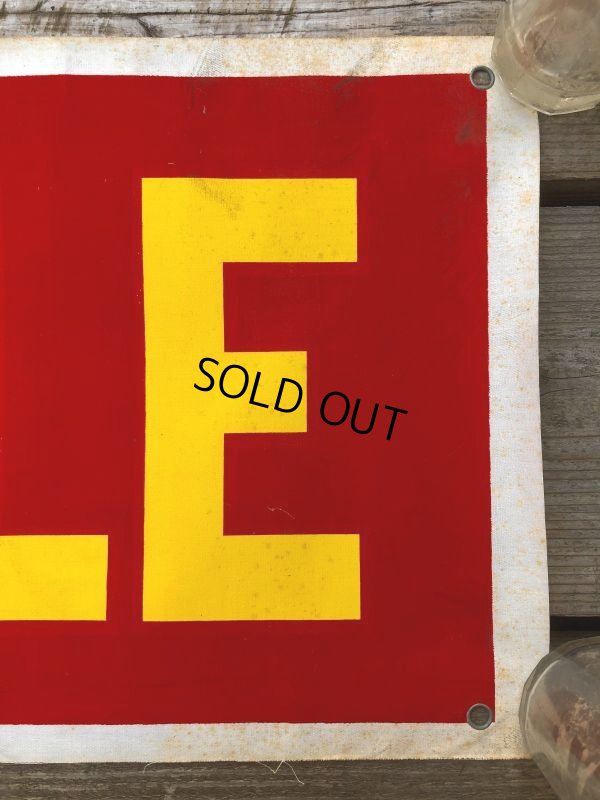 画像12: Vintage Oversize Vehicle Cloth Banner Sign (B820)