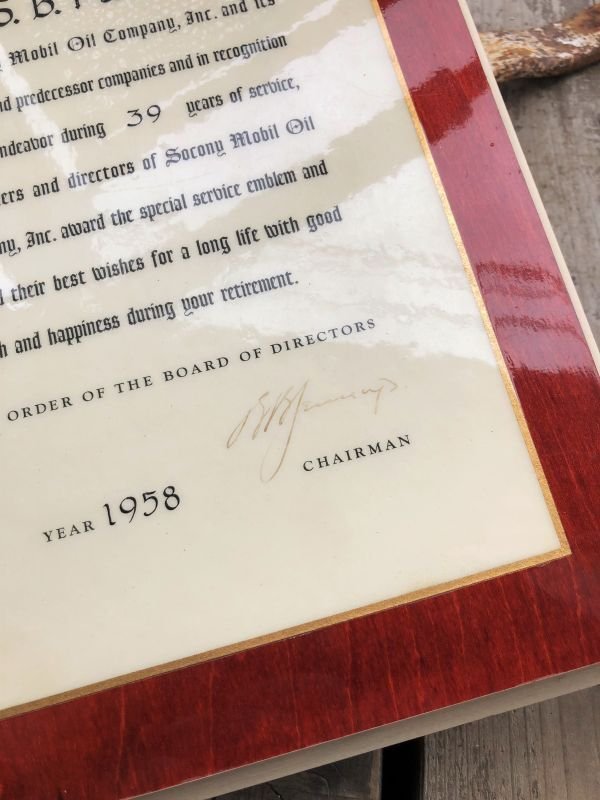 画像5: Vintage Mobil Gas Service Station Sales Award Plaque (B826)