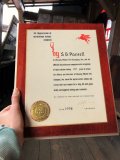 Vintage Mobil Gas Service Station Sales Award Plaque (B826)