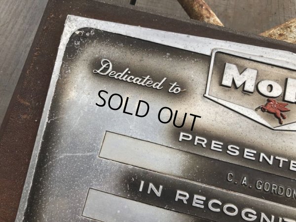 画像3: Vintage Mobil Gas Service Station Sales Award Plaque (B825)