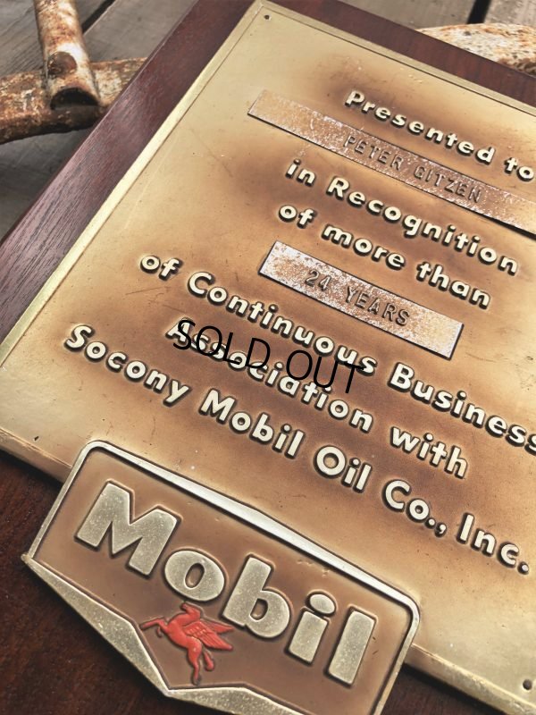 画像5: Vintage Mobil Gas Service Station Sales Award Plaque (B827)