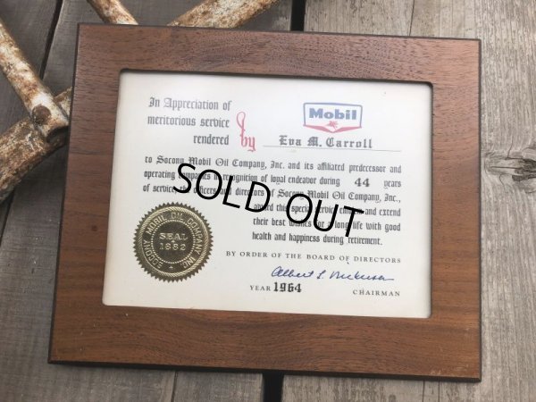 画像7: Vintage Mobil Gas Service Station Sales Award Plaque (B824)