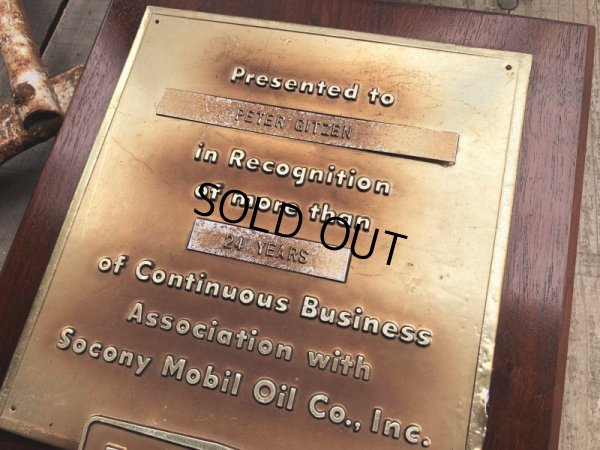 画像3: Vintage Mobil Gas Service Station Sales Award Plaque (B827)