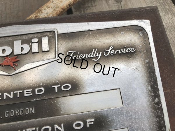 画像5: Vintage Mobil Gas Service Station Sales Award Plaque (B825)