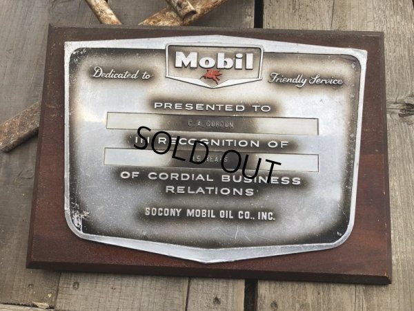 画像9: Vintage Mobil Gas Service Station Sales Award Plaque (B825)