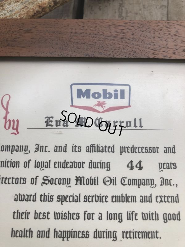 画像3: Vintage Mobil Gas Service Station Sales Award Plaque (B824)