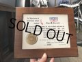 Vintage Mobil Gas Service Station Sales Award Plaque (B824)