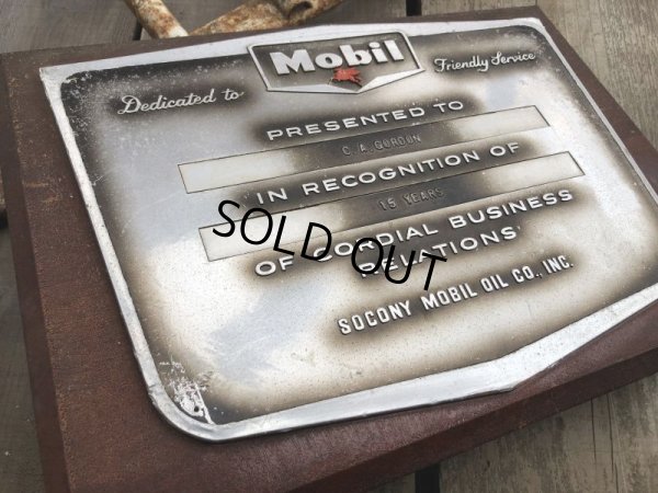画像4: Vintage Mobil Gas Service Station Sales Award Plaque (B825)