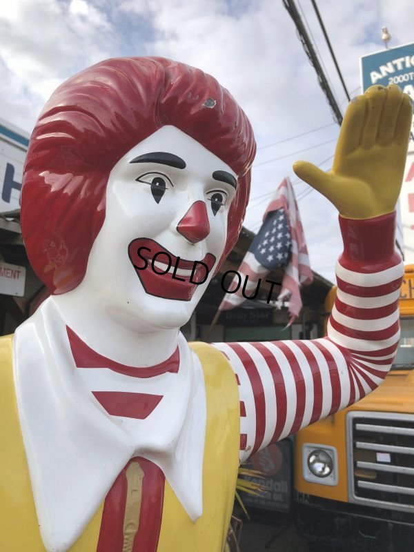 画像9: Vintage Ronald McDonald Store Display Life Size Statue  (B830)