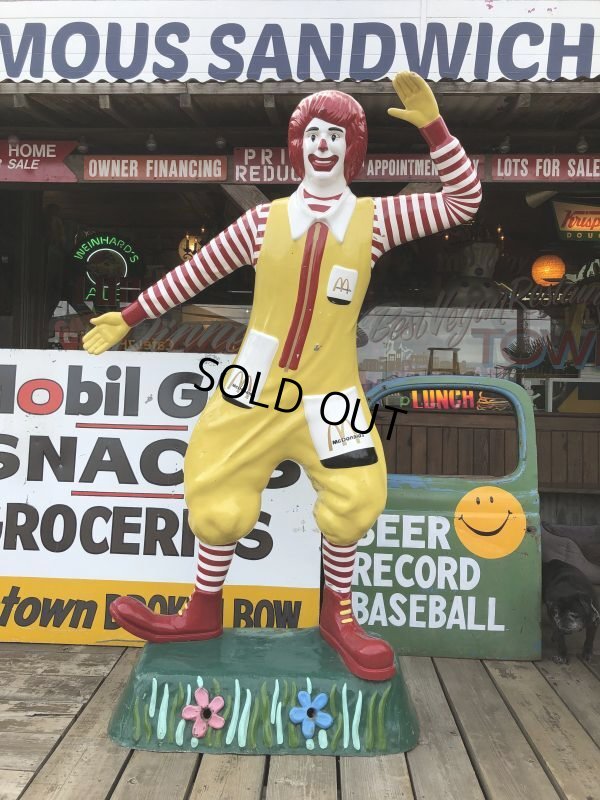 画像1: Vintage Ronald McDonald Store Display Life Size Statue  (B830)